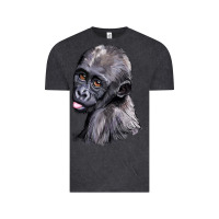 Vintage Black Baby Gorilla Head Vintage Tee - LillyAllenDesigns