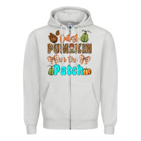 Dove Grey cutest pumpkin in the patch Zipper Hoodie - BundleAndBundleShop