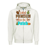 Oatmeal Heather cutest pumpkin in the patch Zipper Hoodie - BundleAndBundleShop