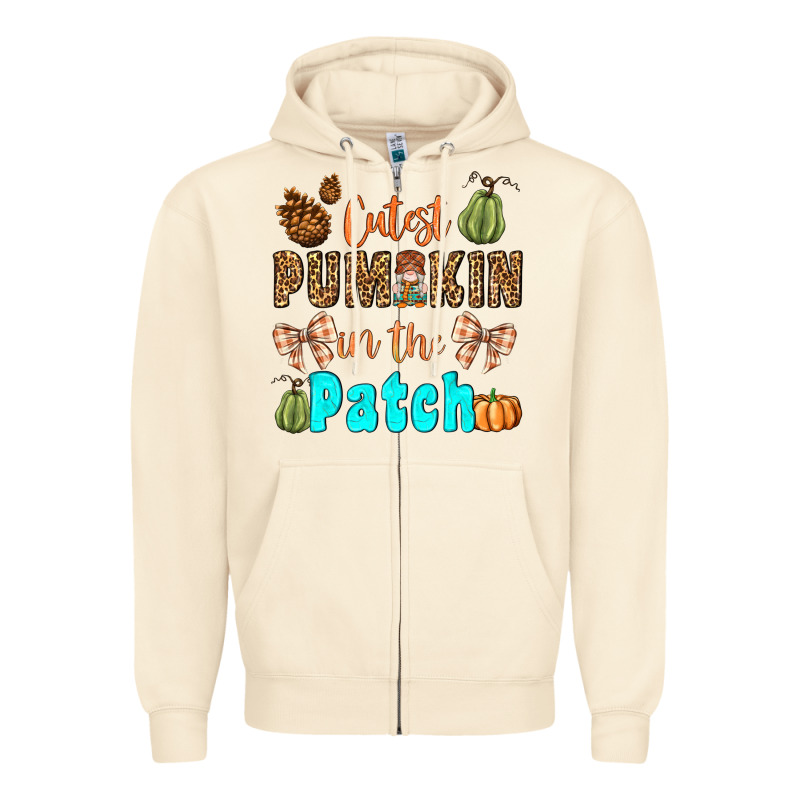 Cutest Pumpkin In The Patch Zipper Hoodie by BundleAndBundleShop | Teevron