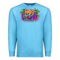 Ocean Blue Hot wife summer Premium Sweatshirt - NancyCooperArtShop