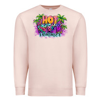 Pale Pink Hot wife summer Premium Sweatshirt - NancyCooperArtShop