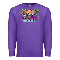 Purple Hot wife summer Premium Sweatshirt - NancyCooperArtShop