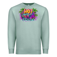 Seafoam Hot wife summer Premium Sweatshirt - NancyCooperArtShop