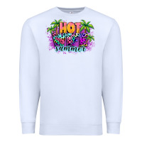 White Hot wife summer Premium Sweatshirt - NancyCooperArtShop