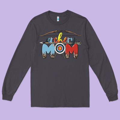 Archery Mom Long Sleeve Tee Designed By Maliassmallbusiness