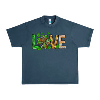 Midnight Navy love luck with clover Urban Heavy Tee - NancyCooperArtShop