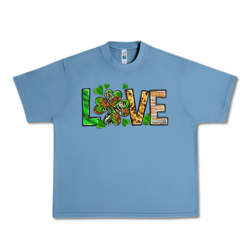 Love Luck With Clover Urban Heavy Tee by NancyCooperArtShop | Teevron