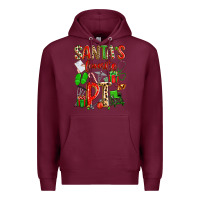 Burgundy santa's favorite pt Premium Hoodie - texasbilliewilder