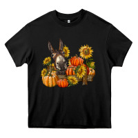 Black donkey sunflower and pumpkin farm Heavy Core Tee - BarkalooDesign