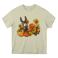 Mossy donkey sunflower and pumpkin farm Heavy Core Tee - BarkalooDesign