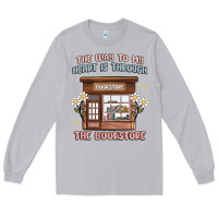 Moon Dust the way to my heart is through the bookstore Long Sleeve Tee - MaliasSmallBusiness