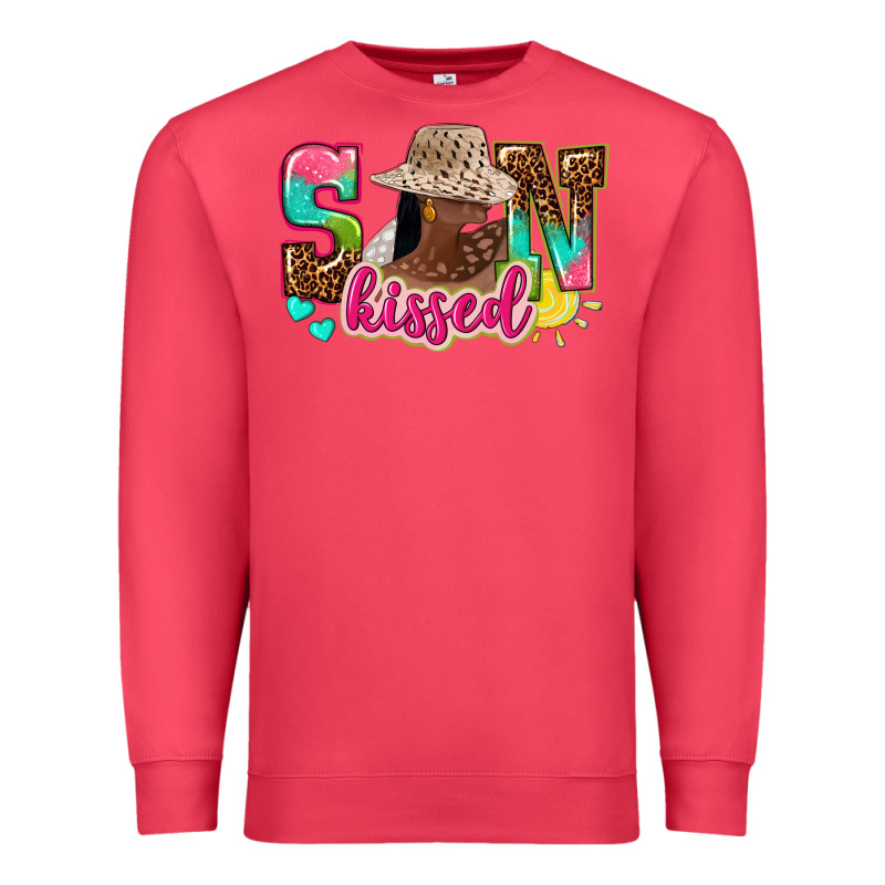 Afro Woman With Sunkissed Premium Sweatshirt by NancyCooperArtShop | Teevron