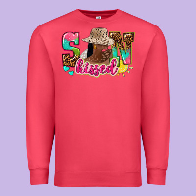 Afro Woman With Sunkissed Premium Sweatshirt Designed By Nancycooperartshop