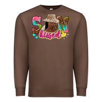 Chestnut Afro woman with sunkissed Premium Sweatshirt - NancyCooperArtShop