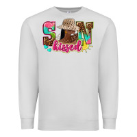 Dove Grey Afro woman with sunkissed Premium Sweatshirt - NancyCooperArtShop