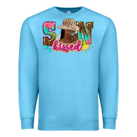 Ocean Blue Afro woman with sunkissed Premium Sweatshirt - NancyCooperArtShop