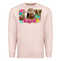 Pale Pink Afro woman with sunkissed Premium Sweatshirt - NancyCooperArtShop