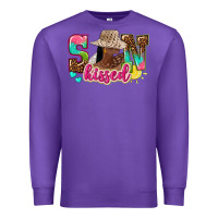 Purple Afro woman with sunkissed Premium Sweatshirt - NancyCooperArtShop