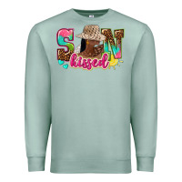 Seafoam Afro woman with sunkissed Premium Sweatshirt - NancyCooperArtShop