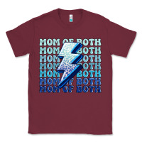 Burgundy mom of both boys Classic Tee - MaliasSmallBusiness