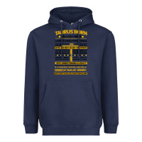 Navy TAURUS FACTS Heavyweight Hoodie - Bettercallsaul