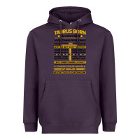 Plum TAURUS FACTS Heavyweight Hoodie - Bettercallsaul