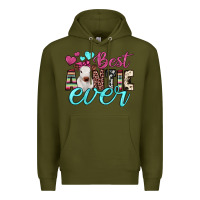 Army Green best auntie ever Premium Hoodie - JahusDesignShop