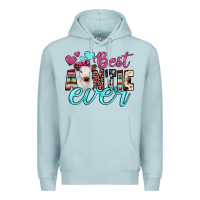 Blue Mist best auntie ever Premium Hoodie - JahusDesignShop