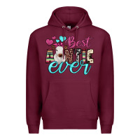 Burgundy best auntie ever Premium Hoodie - JahusDesignShop