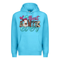 Ocean Blue best auntie ever Premium Hoodie - JahusDesignShop
