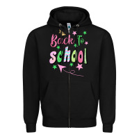 Black Back To School Zipper Hoodie - BundleAndBundleShop