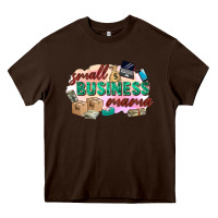 Chocolate Brown small business mama Heavy Core Tee - Zillion Design Studio