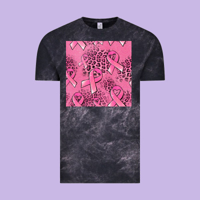 Breast Cancer Seamless Pattern Vintage Tee Designed By Jasminsmagicworld