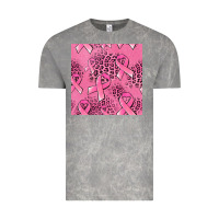 Cloud Rock breast cancer seamless pattern Vintage Tee - Jasminsmagicworld