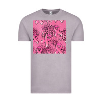 Vintage Zinc breast cancer seamless pattern Vintage Tee - Jasminsmagicworld
