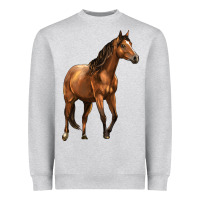 Heather Grey Quarter Horse Heavyweight Sweatshirt - LillyAllenDesigns