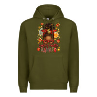 Army Green santa favorite banker afro messy bun Premium Hoodie - texasbilliewilder