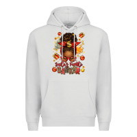 Dove Grey santa favorite banker afro messy bun Premium Hoodie - texasbilliewilder