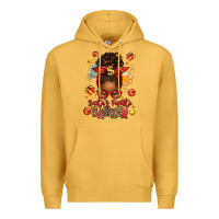 Mustard santa favorite banker afro messy bun Premium Hoodie - texasbilliewilder