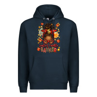 Navy santa favorite banker afro messy bun Premium Hoodie - texasbilliewilder