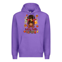 Purple santa favorite banker afro messy bun Premium Hoodie - texasbilliewilder