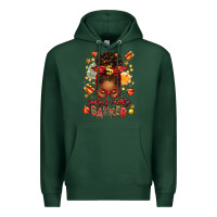 Sports Green santa favorite banker afro messy bun Premium Hoodie - texasbilliewilder