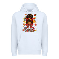 White santa favorite banker afro messy bun Premium Hoodie - texasbilliewilder