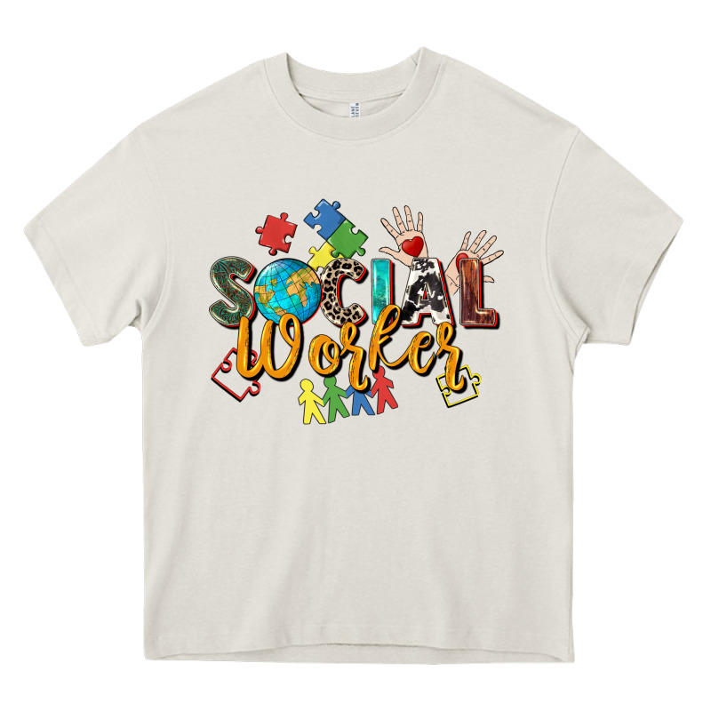 Social Worker Heavy Core Tee by Zillion Design Studio | Teevron