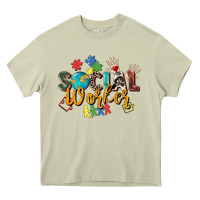 Mossy social worker Heavy Core Tee - Zillion Design Studio