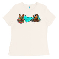 Bone peace love thanksgiving turkey Ladies Tee - RanaPortraitStore