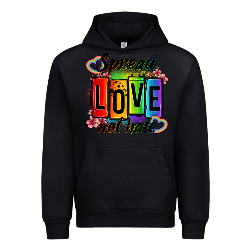 Spread Love Not Hate Urban Hoodie by OliviaCreatesArt | Teevron