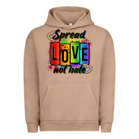 Pigment Burro spread love not hate Urban Hoodie - OliviaCreatesArt