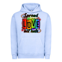 Pigment Grape Ice spread love not hate Urban Hoodie - OliviaCreatesArt